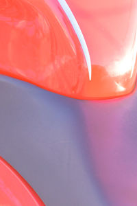 Close-up of red vintage car