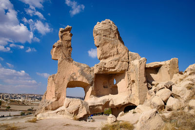 Low angle view of old ruins