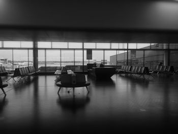 People waiting at airport