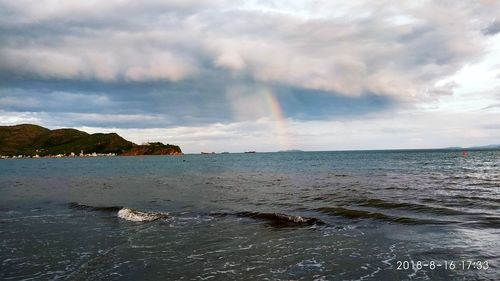 Scenic view of sea against sky