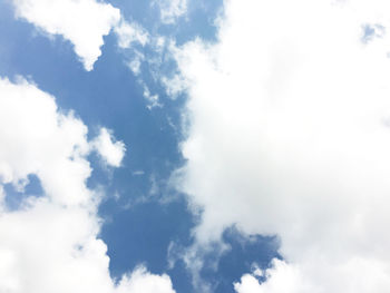 Low angle view of clouds in sky