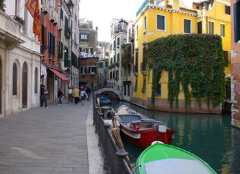 View of buildings in canal