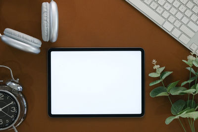 Directly above shot of objects on table