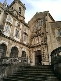 Low angle view of temple against sky