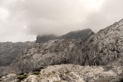 Steinernes meer, mountain landscape in bavaria, germany and austria in autumn