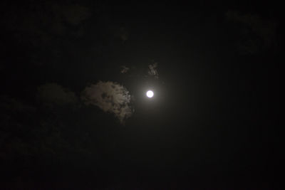 Scenic view of moon against sky at night