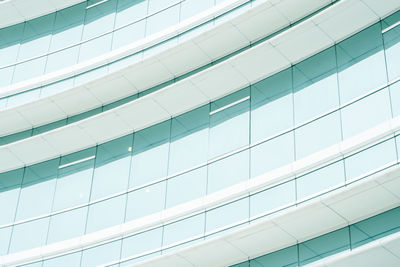 Low angle view of modern glass building