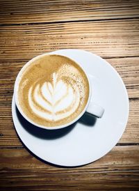 Cup of coffee on table