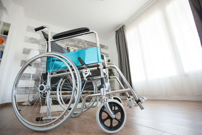 Bicycles on floor in building