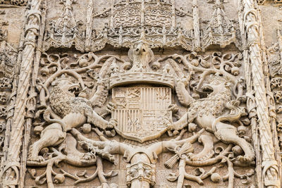View of buddha statue in temple