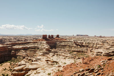 Viewpoint looking south toward the chocolate drops in the maze utah