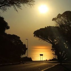 Road at sunset