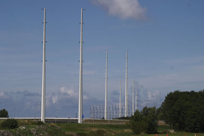 Electricity pylon against sky