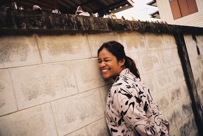 Portrait of a smiling young woman