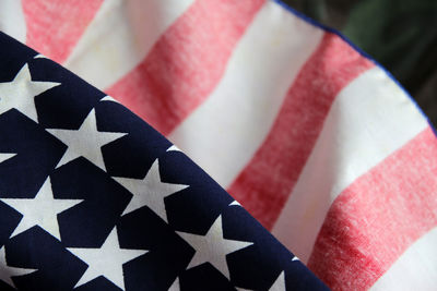 Close-up of american flag