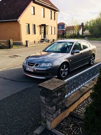 Car on city street