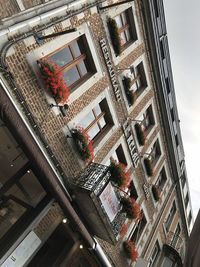 Low angle view of buildings in city