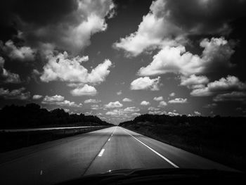 Road passing through landscape