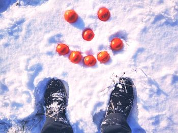 Person standing in water