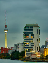 Moody berlin skyline