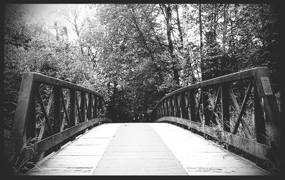 Footbridge over river