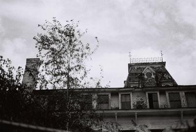 Low angle view of historical building against sky