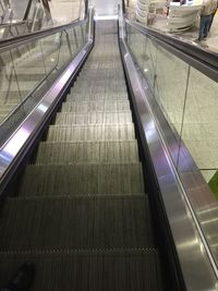 View of escalator