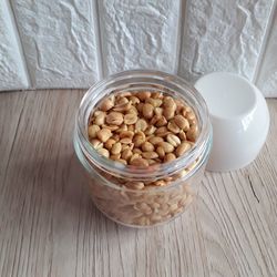 High angle view of food on table