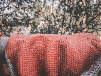 Close-up of hat on land