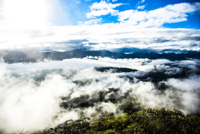 Low angle view of cloudscape against sky