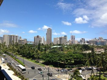 Buildings in city