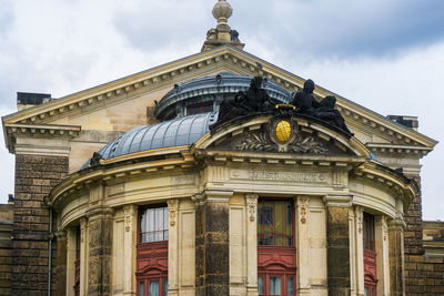 Low angle view of historical building against sky