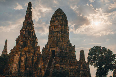 Panoramic view of old building against sky