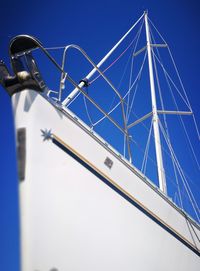 Low angle view of sailboat against sky