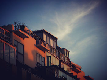 Low angle view of building against sky