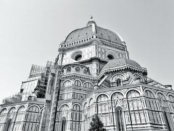 Low angle view of cathedral against clear sky