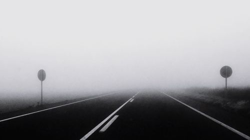 Road passing through empty road