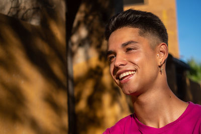 Portrait of a smiling young man