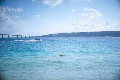 Scenic view of sea against sky