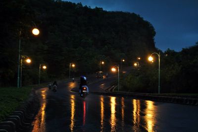 Road at night