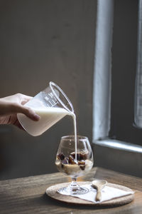 Close-up of drink on table