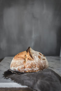 Close-up of bread on table