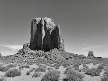 Rock formations on land