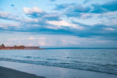 Scenic view of sea against sky