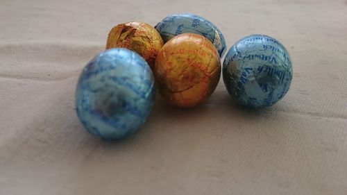 Close-up of food on table