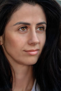 Close-up portrait of woman