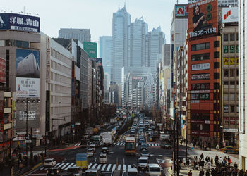 View of city street