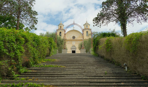 Sanctuary of our lady of roverano in borghetto di vara, la spezia, liguria, italy.