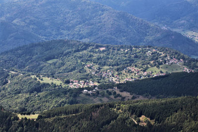 High angle view of landscape