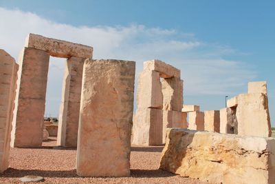 View of old ruins against sky